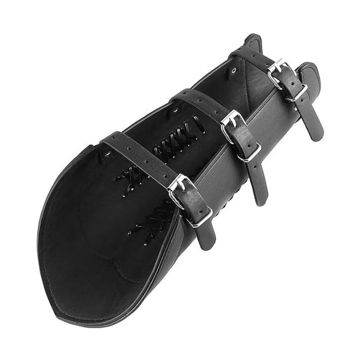 WorldNorse Punk Adjustable Buckle Leather Arm Bracers - image 4