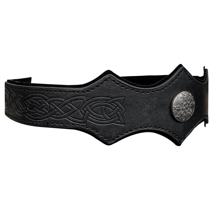 WorldNorse Retro Helm Of Awe Celtic Knot Headband - Wave Shaped - Black - image 6