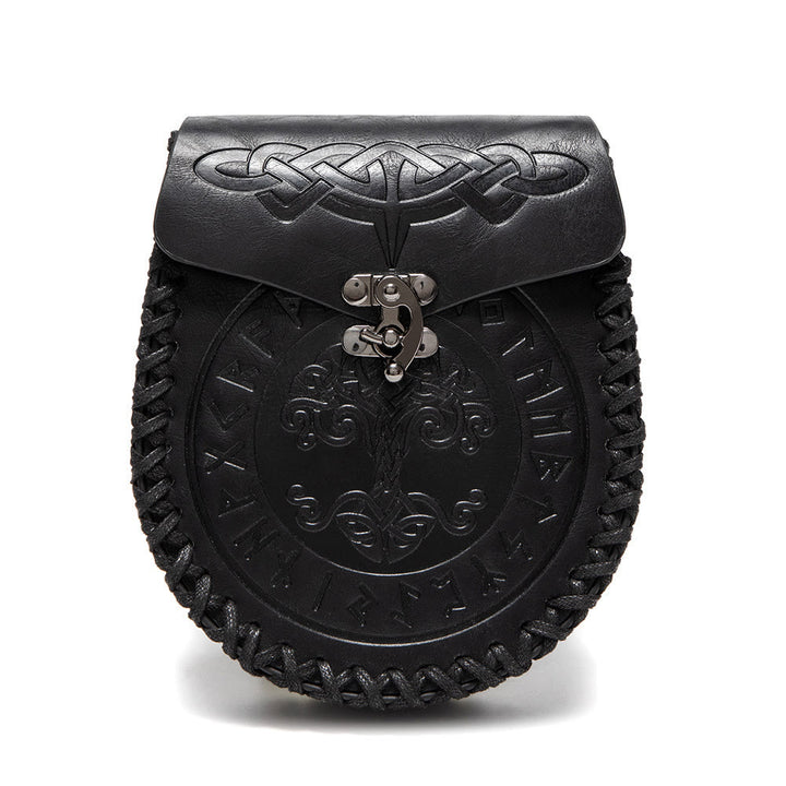 WorldNorse Yggdrasil Celtic Knot Pouch Bag - Black - image 3