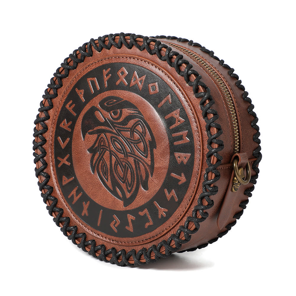 WorldNorse Viking Rune Eagle Embossed Crossbody Bag - image 12