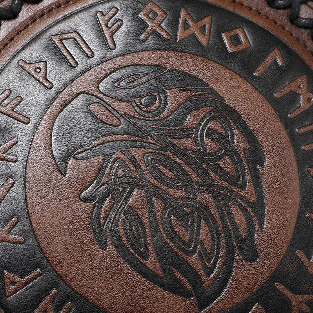 WorldNorse Viking Rune Eagle Embossed Crossbody Bag - image 5