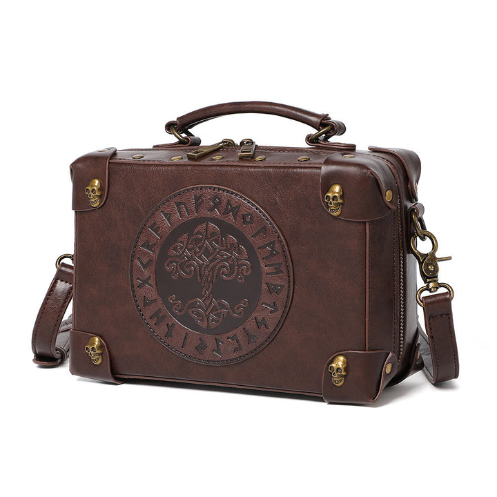 WorldNorse Gothic Tree Of Life Skull Accessories Crossbody Bag - Yggdrasil - image 0