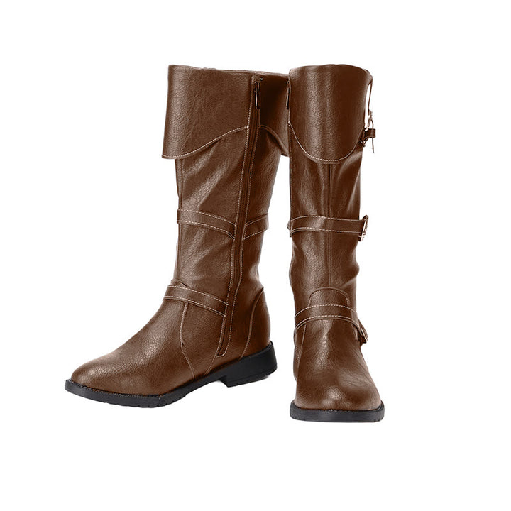 WorldNorse Western Style Buckled Slouch Boots - image 3