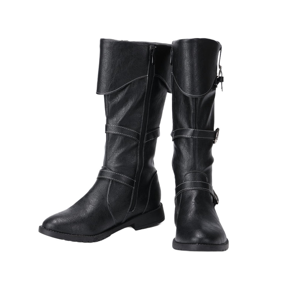 WorldNorse Western Style Buckled Slouch Boots - image 1