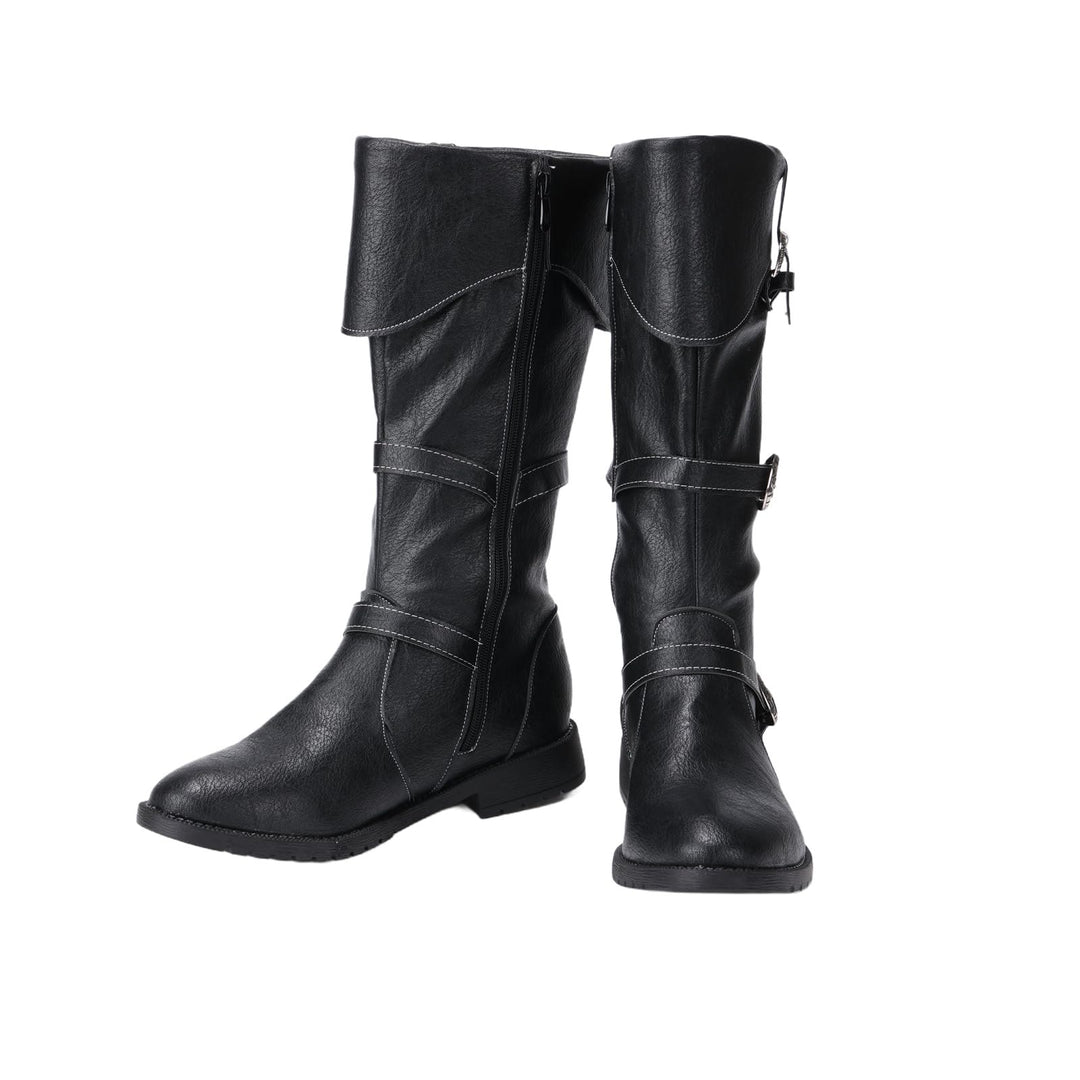 WorldNorse Western Style Buckled Slouch Boots - image 1