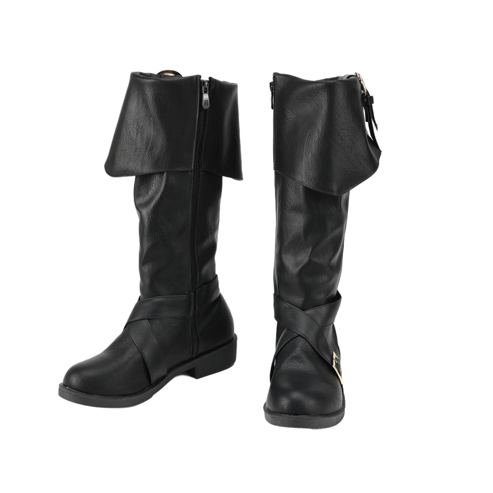WorldNorse Stylish Buckle Fold Down Boots - image 1