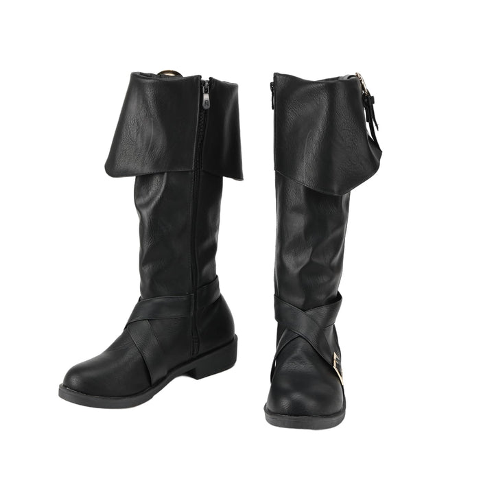 WorldNorse Stylish Buckle Fold Down Boots - image 1