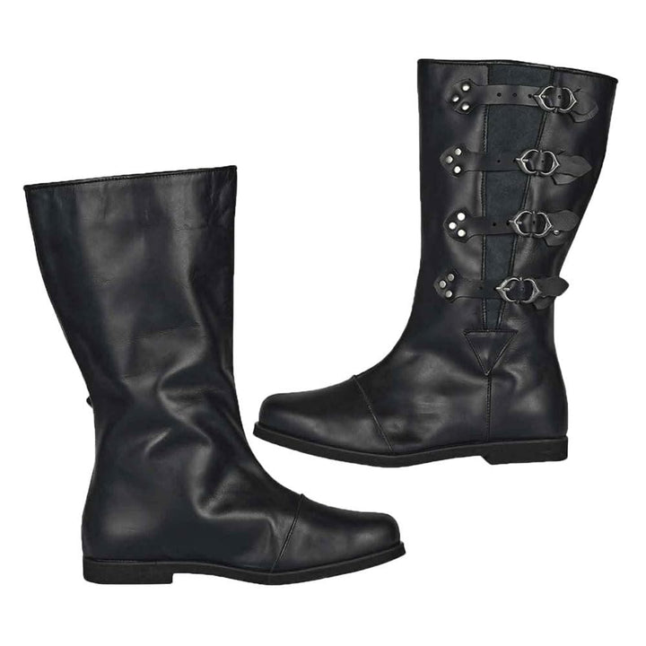 WorldNorse Studded Buckle Tall Leather Boots - image 1