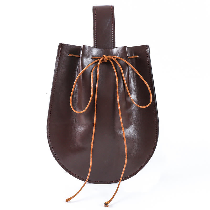 WorldNorse Edgy Double Rings Drawstring Pouch Bag & Belt - image 2