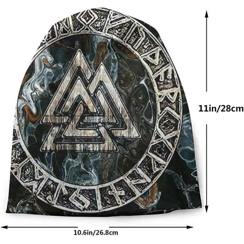 WorldNorse Odin Valknut Rune Beanie  - image 2