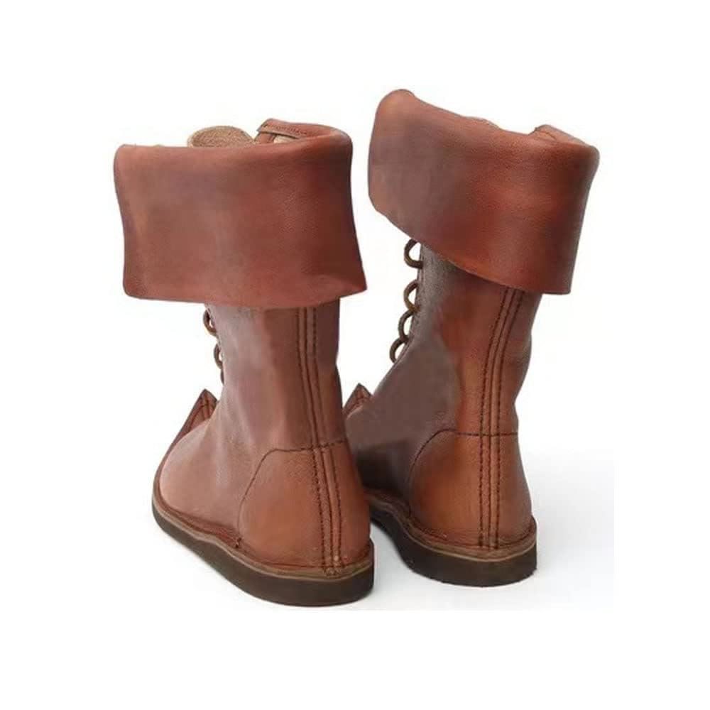 WorldNorse Fold Cuff Lace Up Boots - image 2