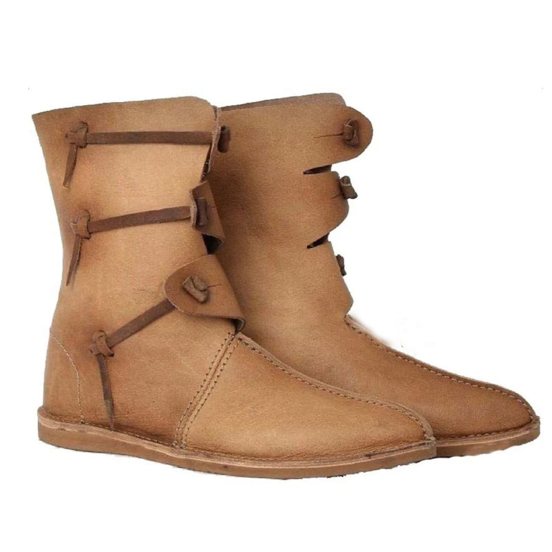 WorldNorse Rustic Leather Pull On Boots - image 3