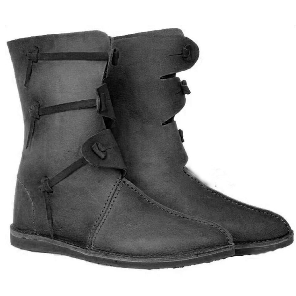 WorldNorse Rustic Leather Pull On Boots - image 1
