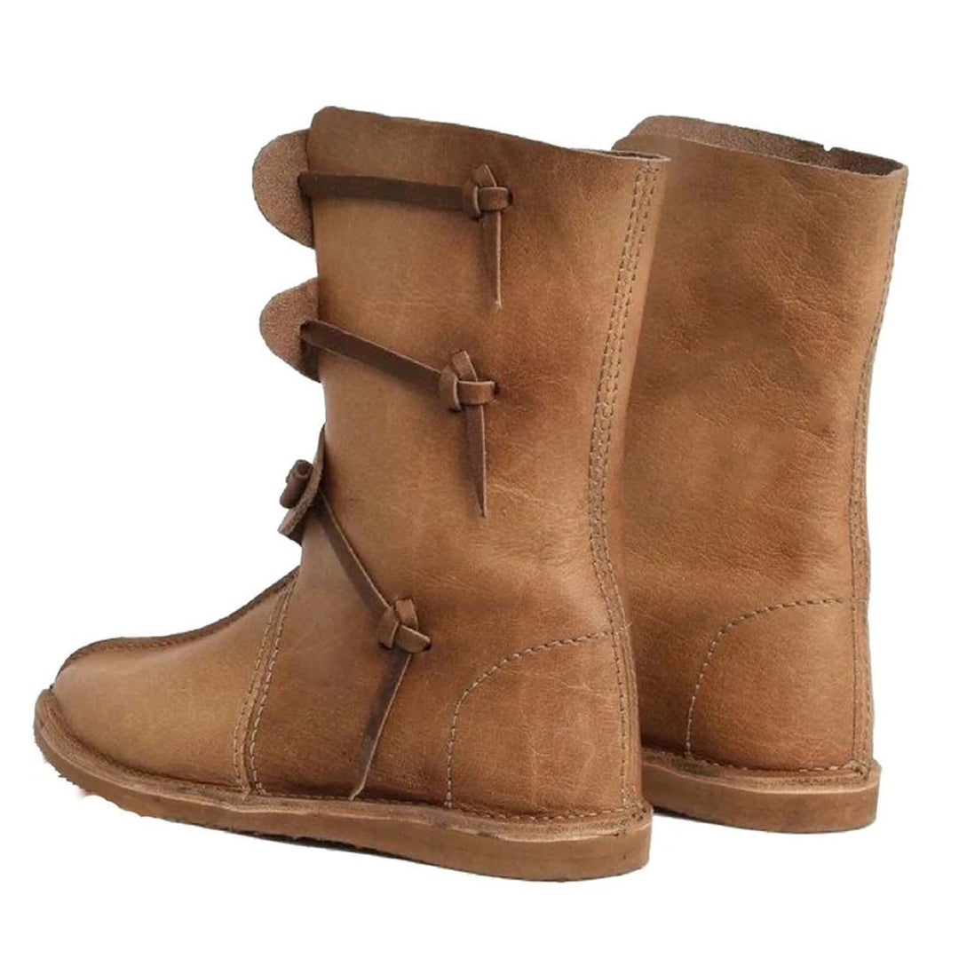 WorldNorse Rustic Leather Pull On Boots - image 4