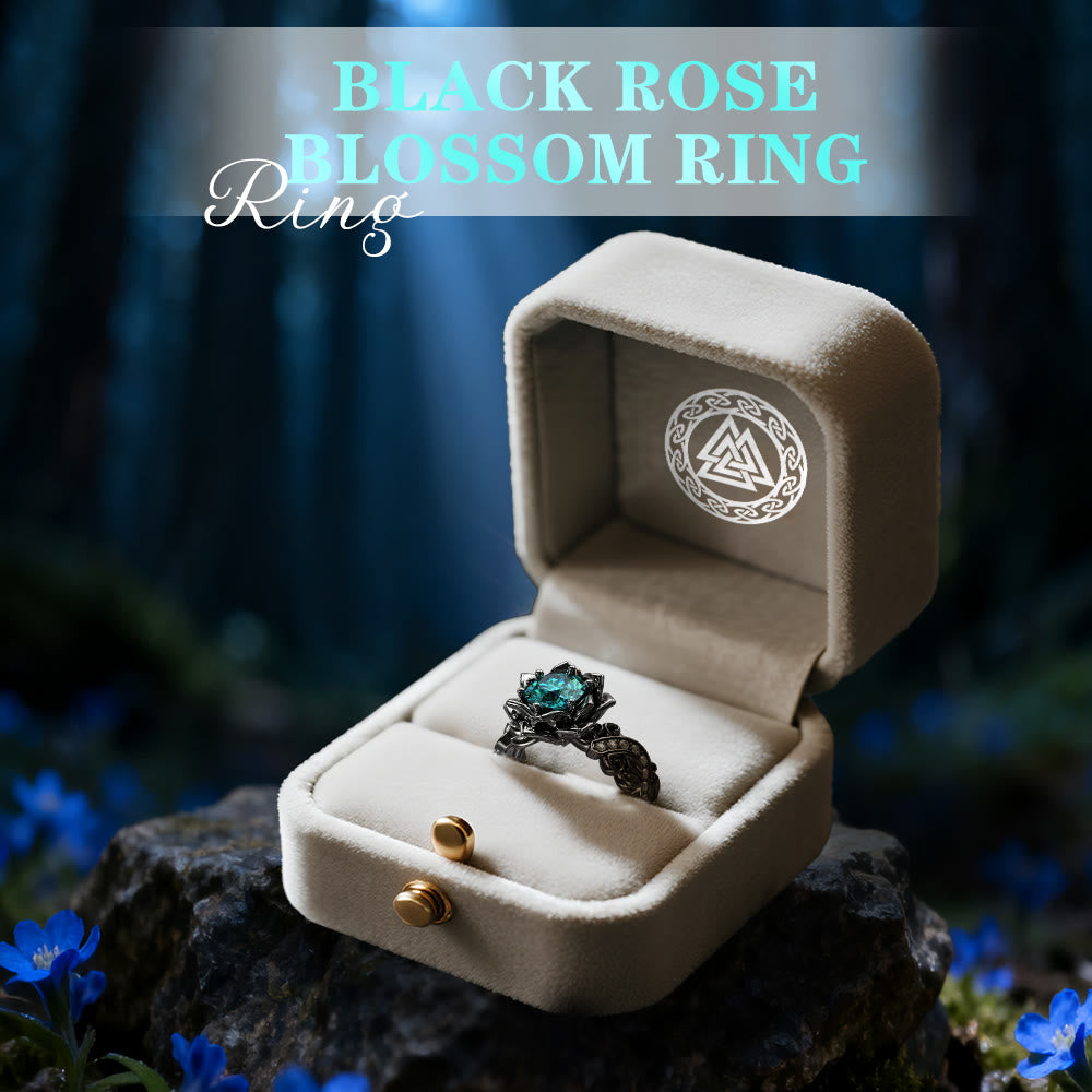 WorldNorse Black Rose Blossom Ring - image 2