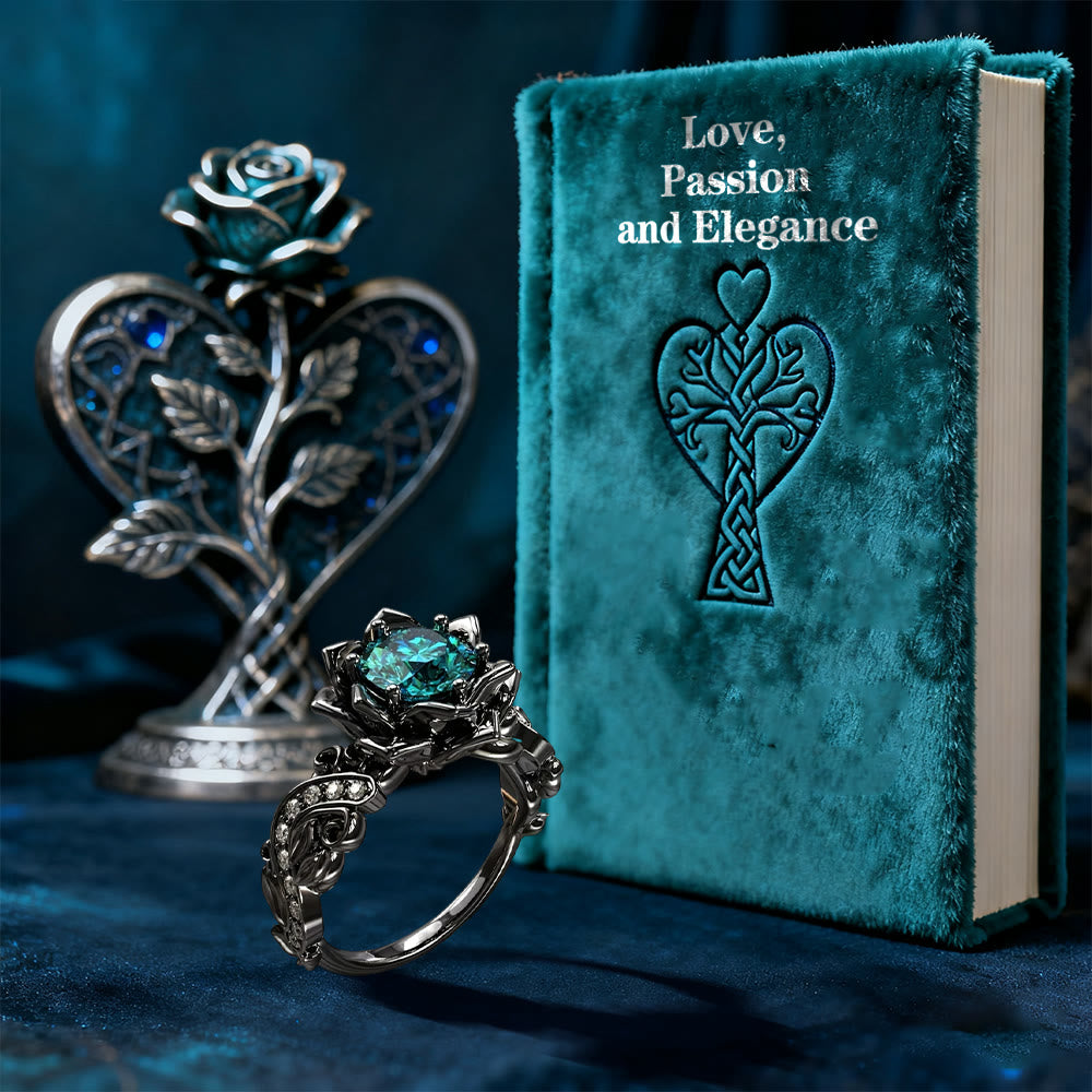 WorldNorse Black Rose Blossom Ring - image 3