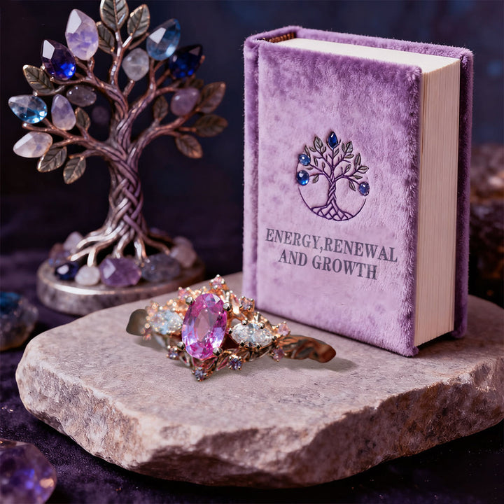 WorldNorse Dawn Leaf Zircon Branch Ring - image 3