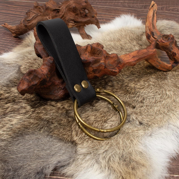 WorldNorse Medieval Leather Strapped Potion Flask Bag & Belt - image 9