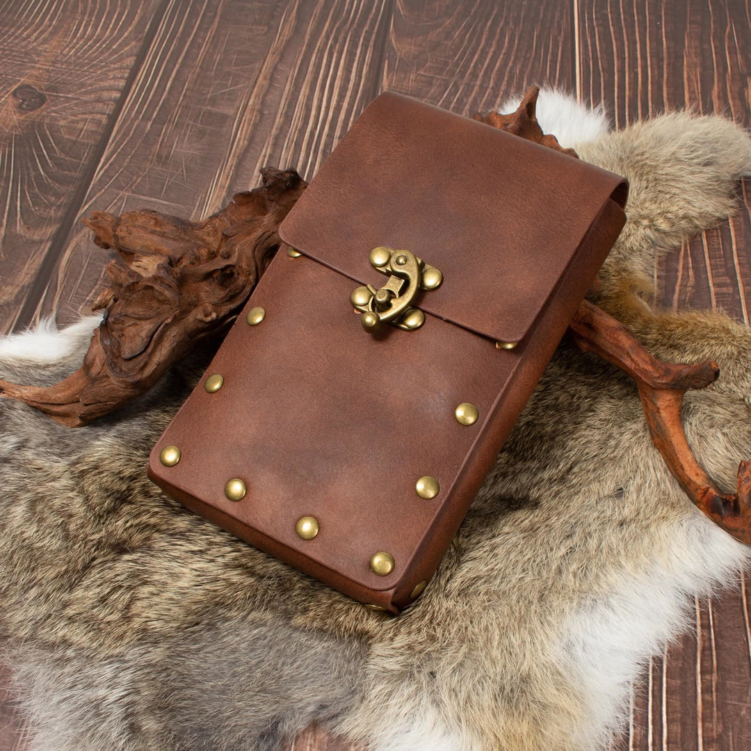 WorldNorse Medieval Potion Vial Riveted Bag & Belt - image 2