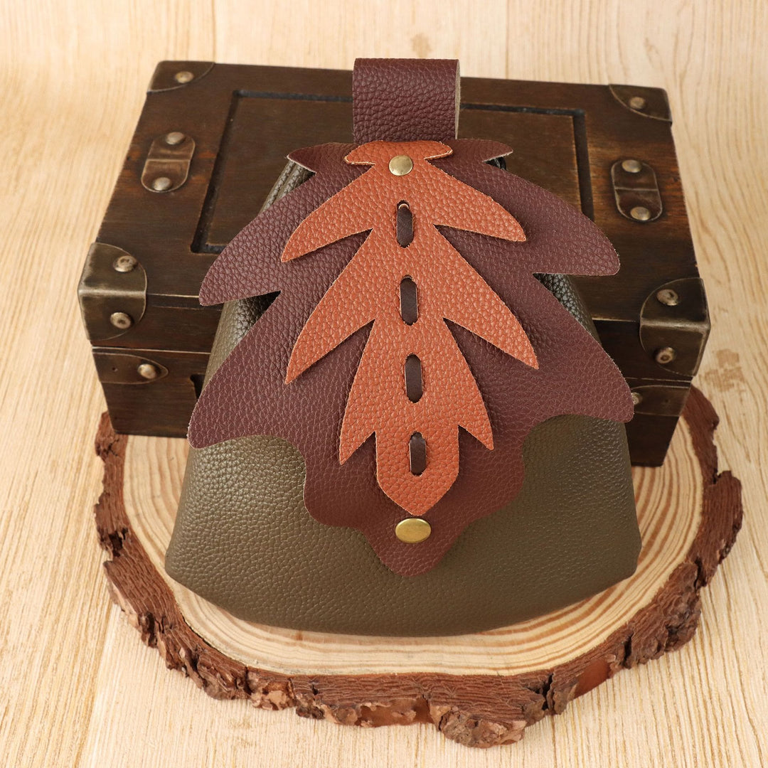 WorldNorse Forest Leaf Accented Leather Bag & Belt - image 2