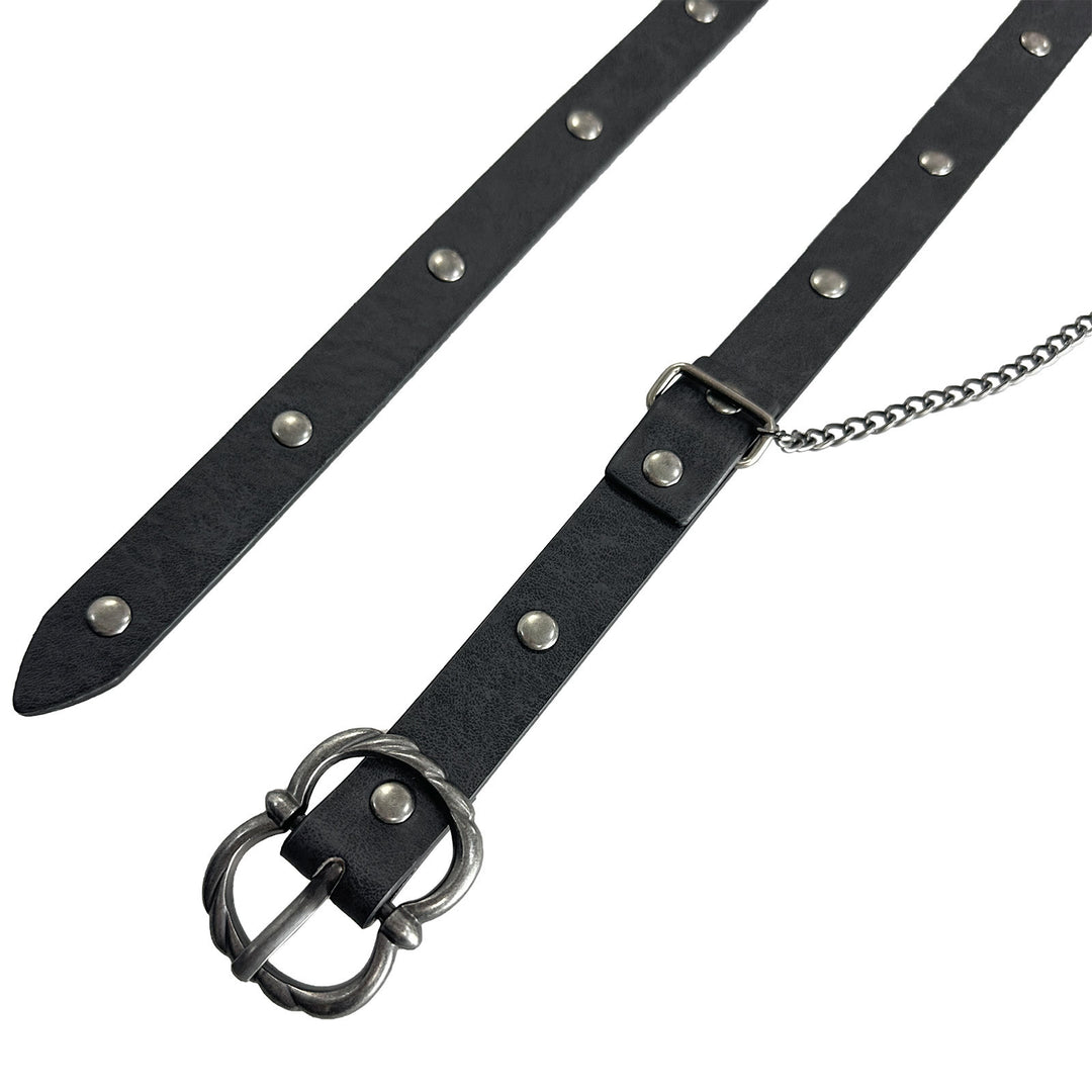 WorldNorse Punk Studded Chain Belt - image 5