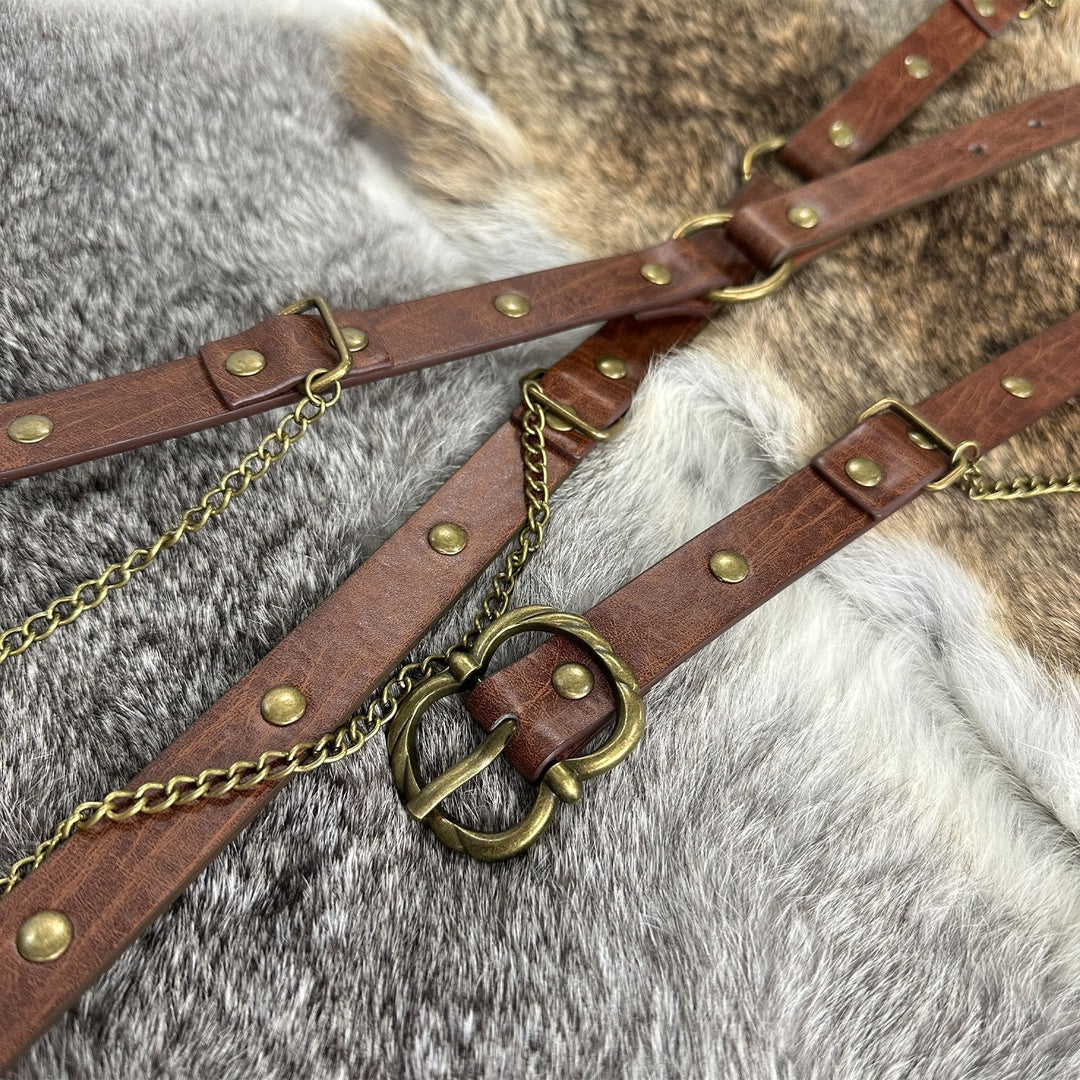 WorldNorse Punk Studded Chain Belt - image 11