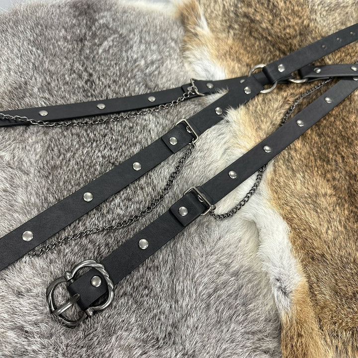 WorldNorse Punk Studded Chain Belt - image 4