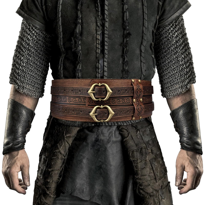 WorldNorse Gothic Celtic Double Buckle Belt - image 0