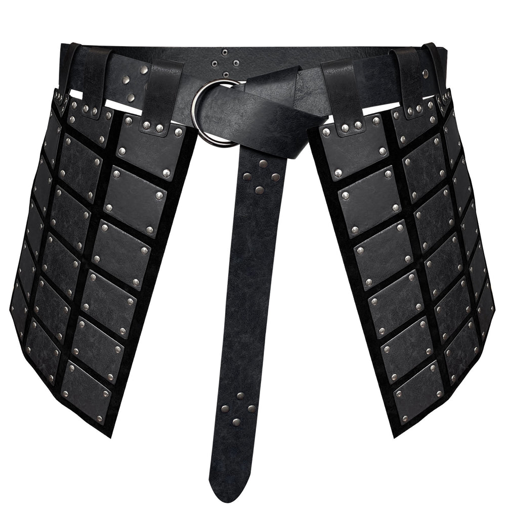 WorldNorse Gothic Studded Skirt Armor - Black - image 1