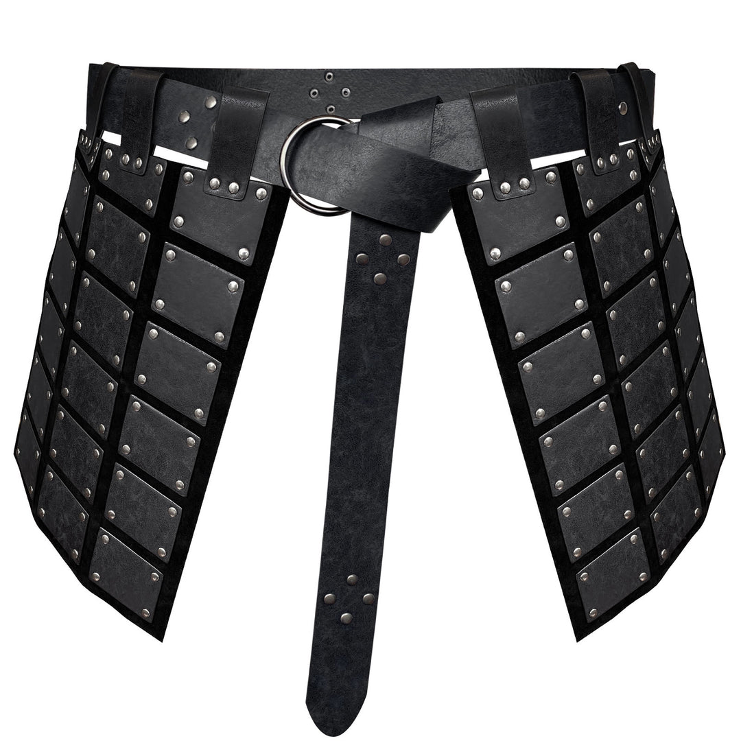 WorldNorse Gothic Studded Skirt Armor - Black - image 1