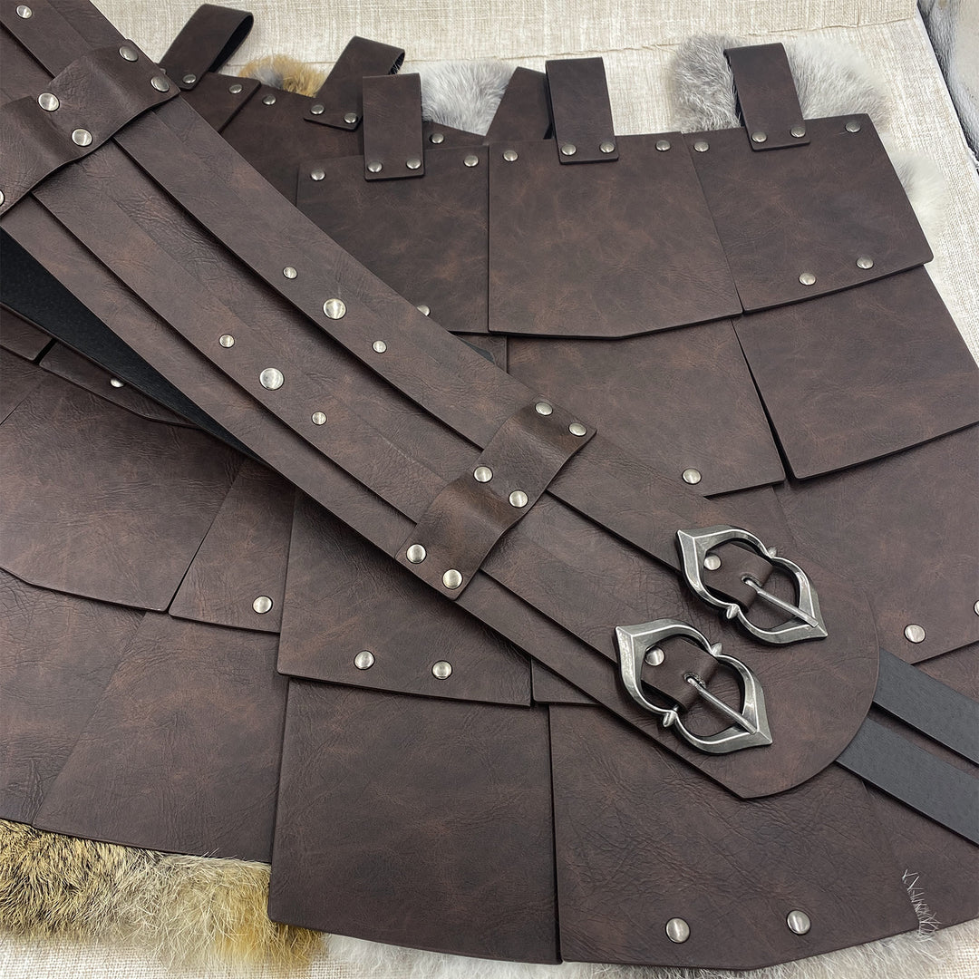 WorldNorse Edgy Multi Plate Riveted Skirt Armor - image 8