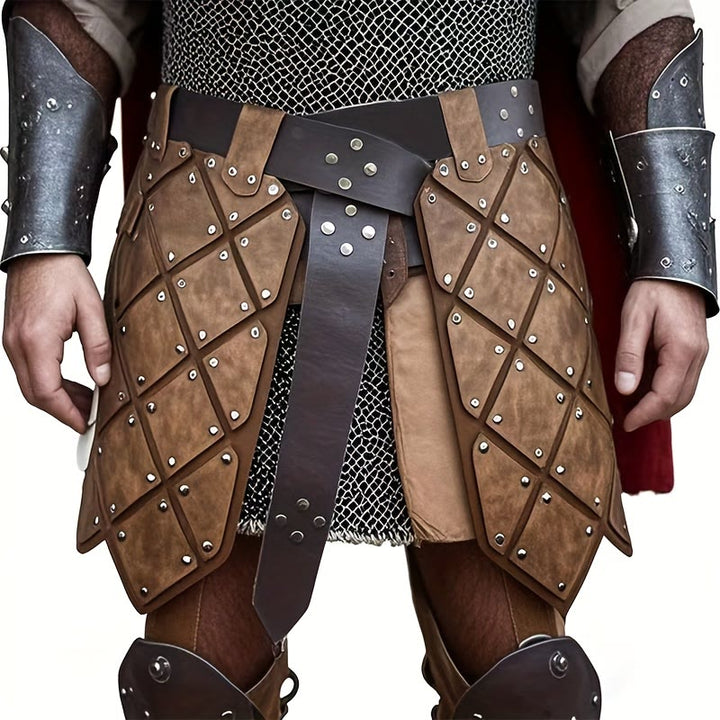 WorldNorse Medieval Leather Diamond Skirt Armor - image 0