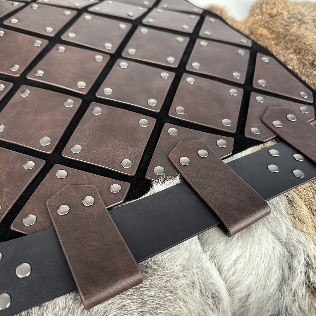 WorldNorse Medieval Leather Diamond Skirt Armor - image 5