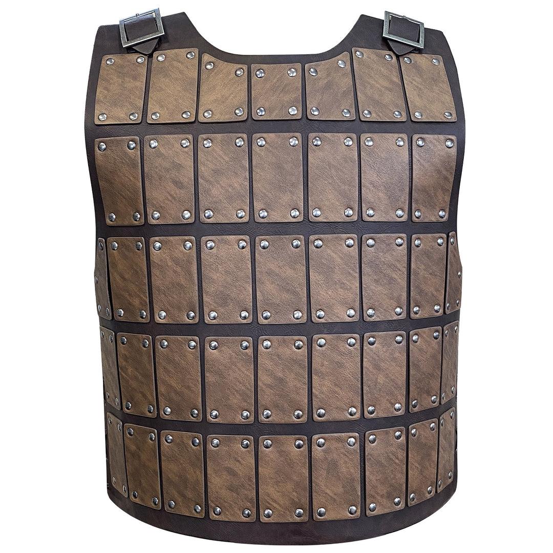 WorldNorse Gothic Riveted Plate Chest Armor - Brown - image 1