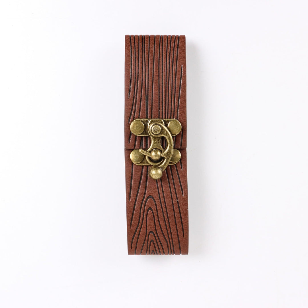 WorldNorse Rustic Leaf-Decorated Leather Bag & Belt - image 6