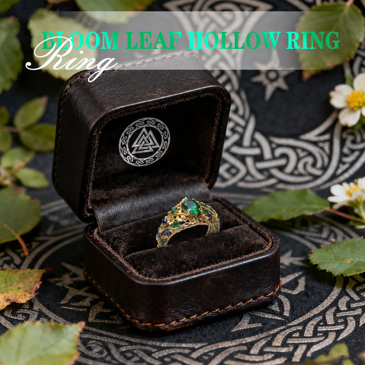 WorldNorse Bloom Leaf Hollow Ring - image 2