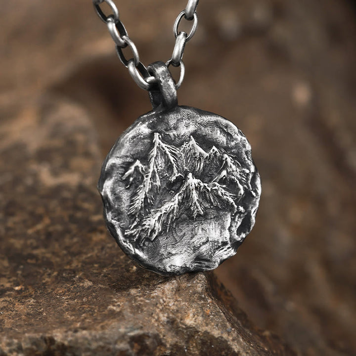 WorldNorse Handcrafted 999 Silver Gothic Mountain Necklace - image 7