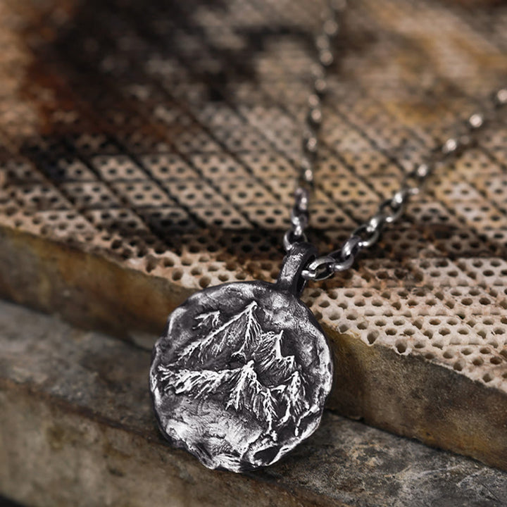 WorldNorse Handcrafted 999 Silver Gothic Mountain Necklace - image 6
