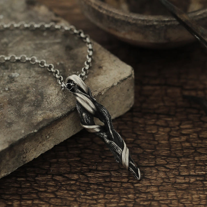WorldNorse 999 Sterling Silver Twisted Branch Necklace - image 0