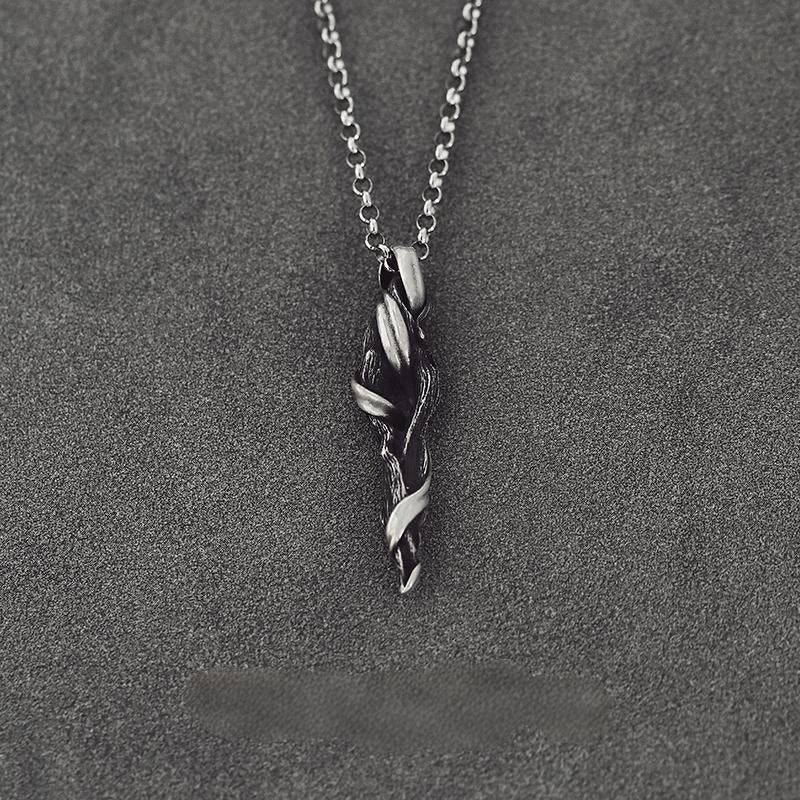 WorldNorse 999 Sterling Silver Twisted Branch Necklace - Style A - With 60cm O-Shaped Chain - image 3