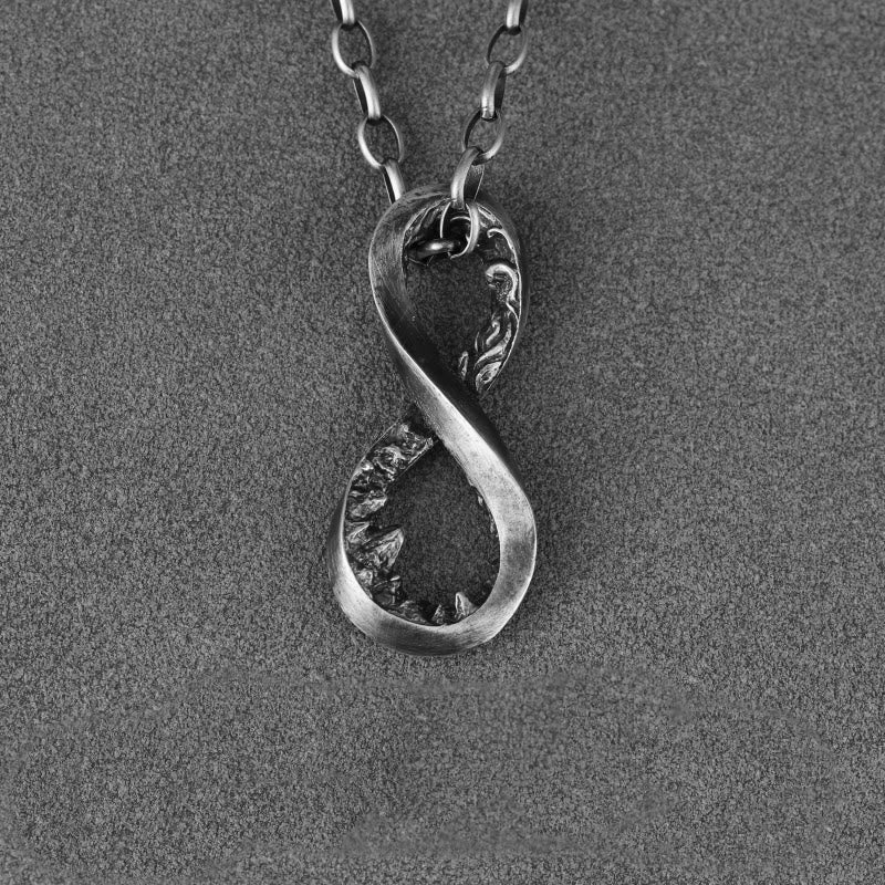 WorldNorse Handcrafted 999 Silver Infinity Mountain Necklace - image 9