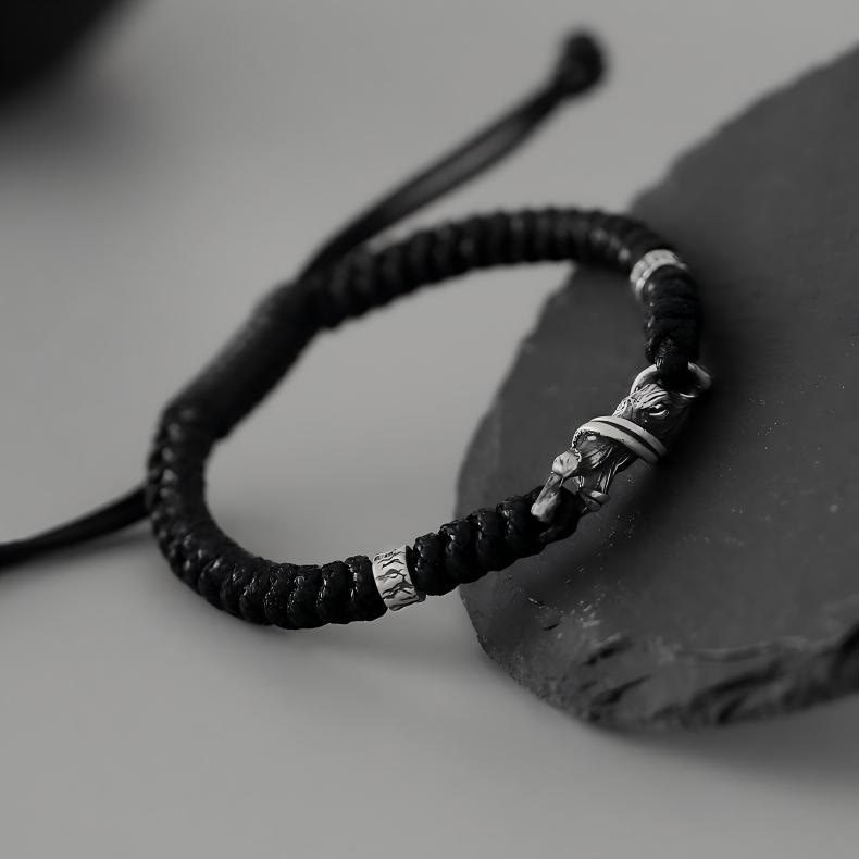 WorldNorse Handcrafted 999 Silver Dragon Braided Bracelet - image 2