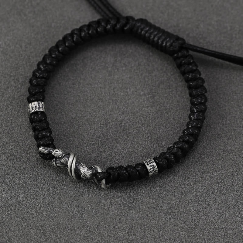 WorldNorse 999 Sterling Silver Dragon Braided Bracelet - image 3