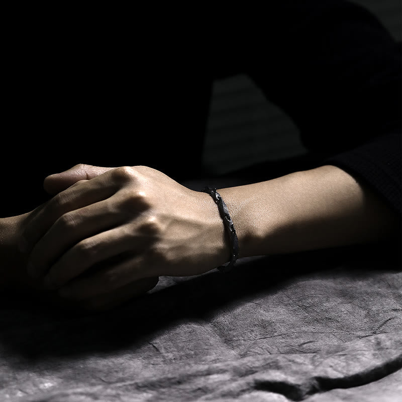 WorldNorse 925 Sterling Silver Dark Rugged Chain Bracelet - image 1