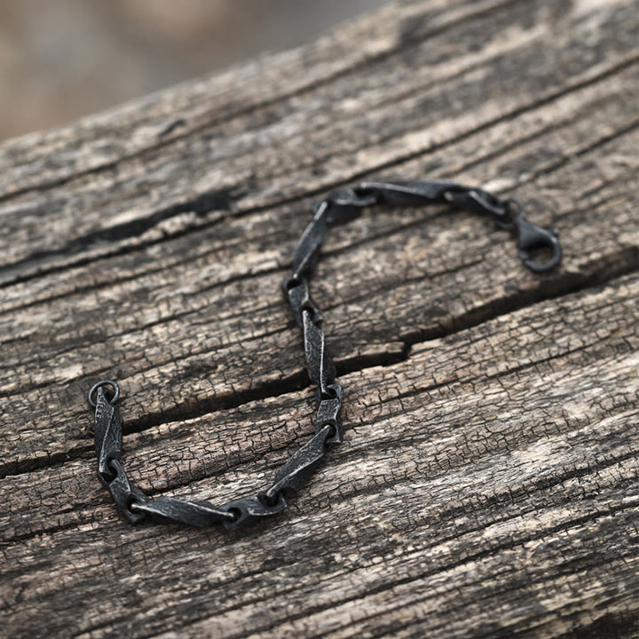 WorldNorse 925 Sterling Silver Dark Rugged Chain Bracelet - image 3