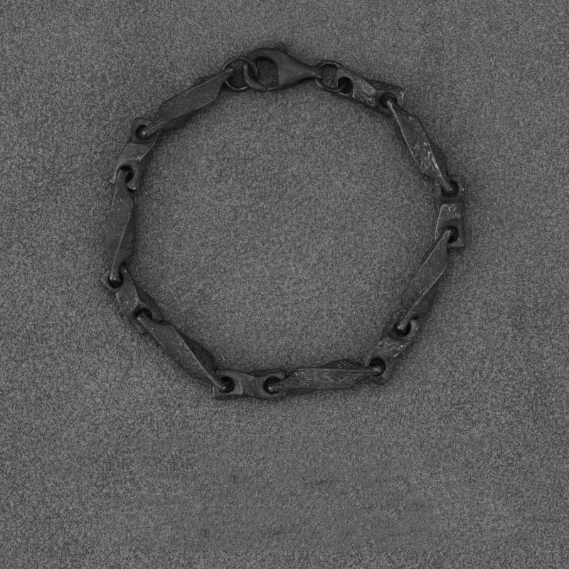 WorldNorse 925 Sterling Silver Dark Rugged Chain Bracelet - 4mm - 19cm - image 5