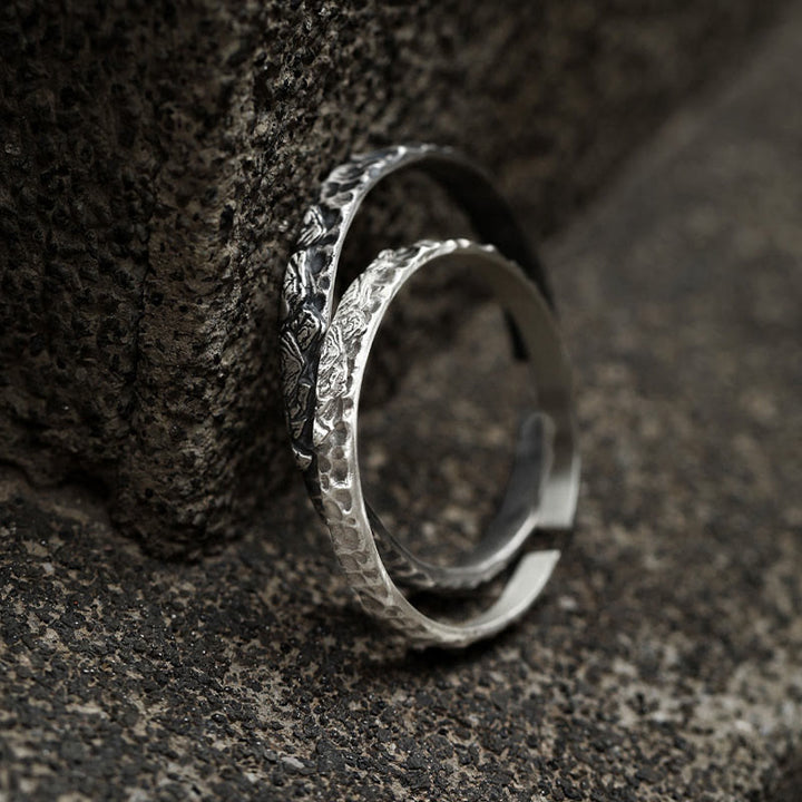 WorldNorse 999 Sterling Silver Medieval Mountain Engraved Bracelet - image 3