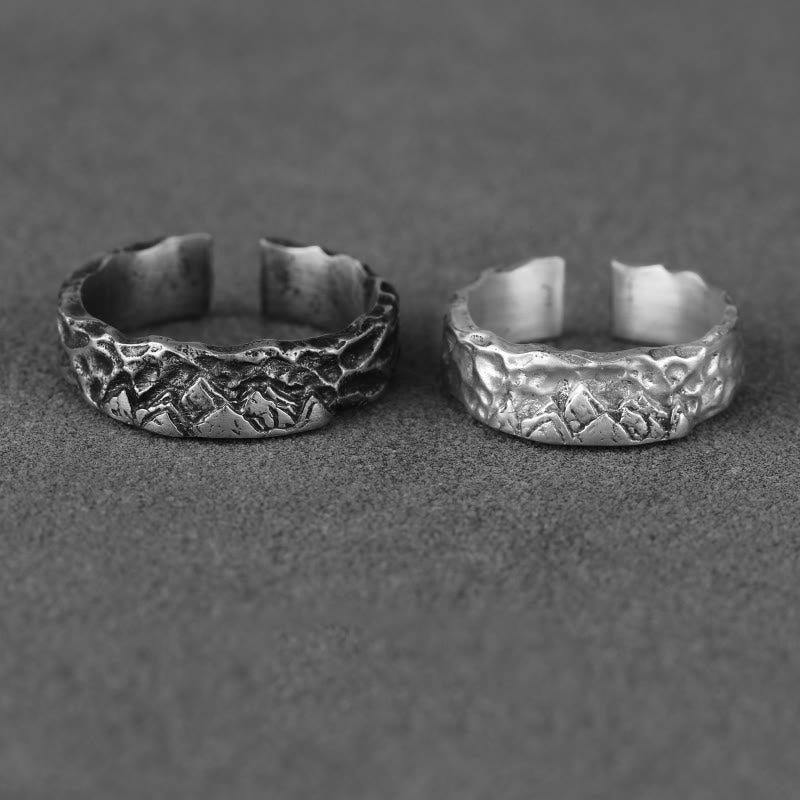 WorldNorse 999 Sterling Silver Handmade Rugged Surface Ring - image 2