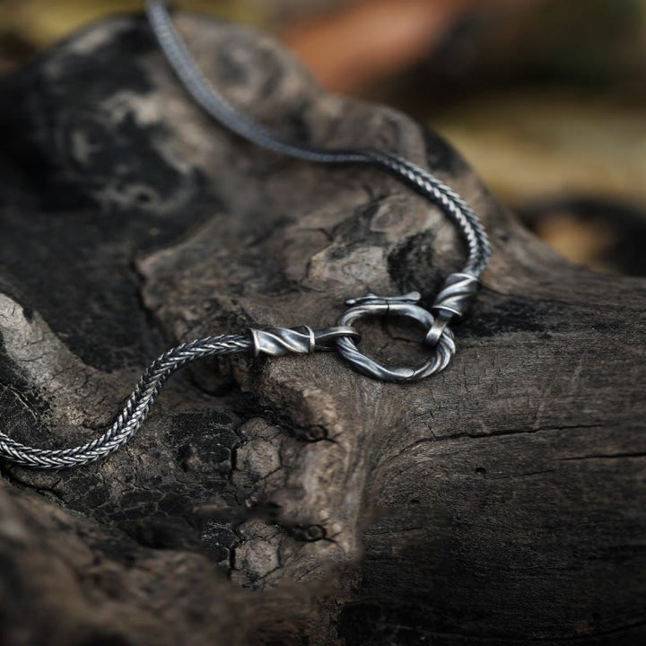 WorldNorse 925 Sterling Silver Twisted Knot Necklace - image 0