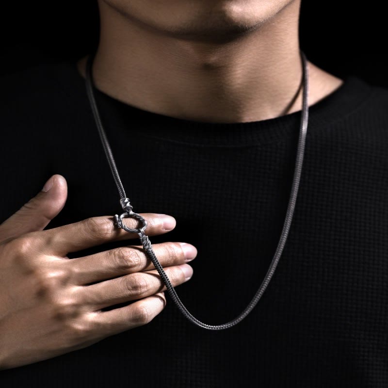 WorldNorse Handcrafted 925 Silver Twisted Knot Necklace - image 2